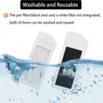 Accessories for ECOVACS DEEBOT N20 Plus, N20 Pro Plus, for Yeedi C12 Pro Plus, C12 Vacuum Cleaner, 1 Main Brush, 4 Filters, 4 Mop Pads, 6 Side Brushes, N20 Plus Replacement Part Kit Attachment - Image 5