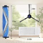 Accessories for ECOVACS DEEBOT N20 Plus, N20 Pro Plus, for Yeedi C12 Pro Plus, C12 Vacuum Cleaner, 1 Main Brush, 4 Filters, 4 Mop Pads, 6 Side Brushes, N20 Plus Replacement Part Kit Attachment - Image 6