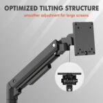 Dual Monitor Arm for 17-49 Inch Ultrawide Screens – Heavy Duty Monitor Arm Desk Mount – VESA Mount with Clamp and Grommet Base – Holds Up to 44 lbs. Each - Image 8