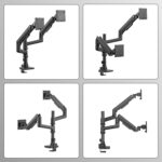 Dual Monitor Arm for 17-49 Inch Ultrawide Screens – Heavy Duty Monitor Arm Desk Mount – VESA Mount with Clamp and Grommet Base – Holds Up to 44 lbs. Each - Image 10