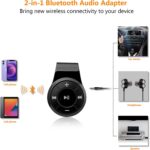 Bluetooth Receiver/Car Kit, Bluebyte Clip Wireless Audio Receiver for Headphones car Audio,Wireless Adapter Support Hands-Free Calling,Bluetooth 5.0 Low Latency for Music(Glossy Black). - Image 5