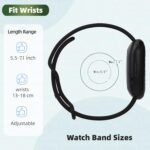 Compatible for Fitbit Versa 4 / Fitbit Versa 3 / Fitbit Sense 2 / Sense Watch Bands Women Men, Soft Silicone Replacement Strap for Smartwatch Band - Image 4