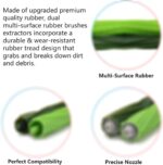 2 Set of Roller Brush & 10 Filters & 4 Mop Pads & 10 Side Brushes Replacement Parts Accessories Compatible with iRobot Roomba Combo i5 i5+ j5 j5+ Robot Vacuum Cleaner - Image 3