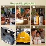 A45013 D1 Label Tape S0720530 Replace for Dymo Label Maker Refills d1 45013, 1/2 in x 23 Ft Black on White Compatible with DYMO LabelManager 160 210D 260P 280 360D 450D, 4-Pack - Image 9