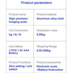 High Precision Hanging Scale,660lb Capacity,Handheld with Hooks, Heavy Duty Hanging Scale,Backlit Large LCD Display,Hanging Scale for Deer(Black) - Image 6