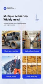 High Precision Hanging Scale,660lb Capacity,Handheld with Hooks, Heavy Duty Hanging Scale,Backlit Large LCD Display,Hanging Scale for Deer(Black) - Image 8