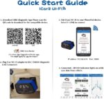 Vgate iCar2 OBD2 Scanner Scan Tools Interface Wi-Fi Adapter Check Engine Light Car Diagnostic Tool for iOS & Android Auto Sleep (Blue) - Image 7