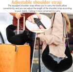 Stuffable Neck Pillow, Travel Neck Pillow Storage Bag for Airplanes, Tube Travel Neck Pillow Stuff with Clothes, No Extra Baggage Fees, Fits 3+ Days of Travel Essentials, No Filler (Black) - Image 6