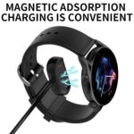 Smart Watch Charger Magnetic Cable, 2 Pin Built-in Overcurrent Protection 3.3ft 5V1A USB-A, Smartwatch Accessories Compatible for Amazfit T-Rex Pro/Bip 5/Bip 3/GTS 4 Mini/GTS 2/GTR 2 - Image 5