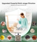 FRESHDEW Air Purifier for Home Up to 2300ft² with H14 True HEPA & Double-Sided Intake | Washable Pre-Filter & Air Quality Sensor | 22dB Ultra Quiet for Bedroom | Allergen/Dust/Smoke/Pet Dander - Image 5