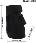 Multifunctional Handmade Eyeglass Holder and Pen Holder Desk Organizer for Office, Home Decor,Creative vase, Makeup Brush Storage (Black) - Image 7