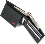 WOLVERINE Men's RFID Blocking Rugged Bifold & Passcase Wallets (Avail Canvas Or Leather), Guardian Cotton-Onyx, One Size - Image 8