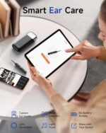 Flexible Ear Wax Removal Tool Camera, Wireless Ear Cleaner with 10MP HD Otoscope, Painless Tweezers, 12 Soft Tips, 3 Inspection Heads, Portable Earwax Removal Kit with Camera for Adults/Kids - Image 8