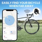 Bike Bell for Apple AirTag, MiTag Bluetooth Tracker Included, Bicycle Bell Hidden Mount for AirTag, Waterproof Anti-Theft Holder for GPS Tracker - Image 4