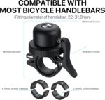 Bike Bell for Apple AirTag, MiTag Bluetooth Tracker Included, Bicycle Bell Hidden Mount for AirTag, Waterproof Anti-Theft Holder for GPS Tracker - Image 5