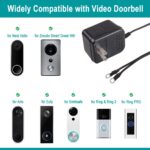 16ft/5m 18V 500mA Plug in Doorbell Transformer Power Adapter Supply Cord for Video Doorbell 2 Pro Camera Battery, for Nest Hello Zmodo, for Smart Door Bell - Image 4