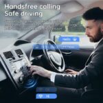 Bluetooth Receiver & Transmitter, 5.4 Bluetooth Car Adapter, Wireless AUX for HomeStereo,Headphones,Speakers, Car Radio, TVs, PCs, Hands-Free Call, Battery Level Display - Image 4