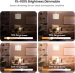 TREATLIFE Smart Light Bulbs 4Pack, 2500K-6500K Tunable White Dimmable LED Light Bulb Compatible with Alexa and Google Home, 2.4GHz WiFi Smart Bulb, 800LM, E26 A19 9W, No Hub Required - Image 6