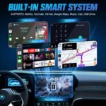 Wireless CarPlay Adapter, Android Auto Wireless Adapter, 2025 Upgraded Magic Box CarPlay, Netflix/YouTube Supported and More, Split-Screen & Mirroring, 4-in-1 AI Box CarPlay Wireless for Cars - Image 4