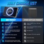 Wireless CarPlay Adapter, Android Auto Wireless Adapter, 2025 Upgraded Magic Box CarPlay, Netflix/YouTube Supported and More, Split-Screen & Mirroring, 4-in-1 AI Box CarPlay Wireless for Cars - Image 5