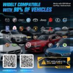 Wireless CarPlay Adapter, Android Auto Wireless Adapter, 2025 Upgraded Magic Box CarPlay, Netflix/YouTube Supported and More, Split-Screen & Mirroring, 4-in-1 AI Box CarPlay Wireless for Cars - Image 6