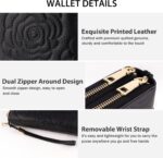 Women's Wallet RFID Blocking Leather Double Zip Large Capacity Card Holder Ladies Phone Clutch Long Purse Wristlet - Image 4