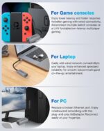 USB to Ethernet Adapter,Ethernet to USB,USBA to RJ45 Converter with 1000Mbps,Gigabit Ethernet to USB3.0 Adapter, LAN Network for Laptop, MacBook,Chromebook,Surface, Desktop,PC and More - Image 6