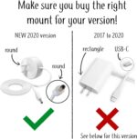 Google WiFi Outlet Holder Mount: [New 2020 – Present Version – Round Plug] The Simplest Wall Mount Holder Stand Bracket for Google WiFi Routers and Beacons - No Messy Screws! (3-Pack) - Image 3