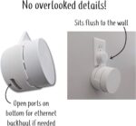 Google WiFi Outlet Holder Mount: [New 2020 – Present Version – Round Plug] The Simplest Wall Mount Holder Stand Bracket for Google WiFi Routers and Beacons - No Messy Screws! (3-Pack) - Image 6