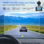 Dash Cam 1080P Full HD 3 Inch Dashboard Camera Car Recorder with 32GB Card 170°Wide Angle Dashcam Driving Loop Recording G-Sensor - Image 3