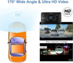 Dash Cam 1080P Full HD 3 Inch Dashboard Camera Car Recorder with 32GB Card 170°Wide Angle Dashcam Driving Loop Recording G-Sensor - Image 5