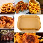 7.9 inch Air Fryer Disposable Paper Liner for Instant Vortex,100 Pcs Square Parchment Liners for Cosori,Air Fryer Accessories,Non-stick - Image 8