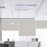 THIRDREALITY ZigBee Smart Blind, Motorized Blackout Window Shades with Remote, Cordless Honeycomb Blinds, Automatic Height Setting, AA Batteries Powered, 29" W x 72" H Beige/White - Image 5