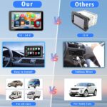 Portable Wireless with Apple CarPlay and Android Auto Screen for Car, 7" HD Touch Screen Car Stereo with Mirror Link, Bluetooth 5.2, Backup Camera, AUX,FM Transmitter for All Vehicle - Image 4