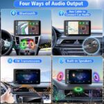Portable Wireless with Apple CarPlay and Android Auto Screen for Car, 7" HD Touch Screen Car Stereo with Mirror Link, Bluetooth 5.2, Backup Camera, AUX,FM Transmitter for All Vehicle - Image 5