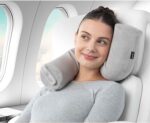Brookstone Free Form Travel Pillow - Lightweight Flexible Memory Foam Travel Neck Pillow for Sleeping, Car, Airplane & Travel Support, Grey - Image 5