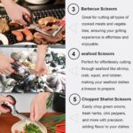 Stainless Steel Kitchen Scissors Set with Holder for All Purpose,5 Types of Heavy Duty Cooking Shears for Kitchen (Black) - Image 5