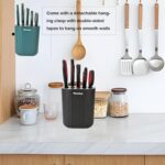 Stainless Steel Kitchen Scissors Set with Holder for All Purpose,5 Types of Heavy Duty Cooking Shears for Kitchen (Black) - Image 6