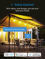meross Outdoor Smart Plug, Outdoor Wifi Outlet with 2 Grounded Outlets, Remote Control, Timer, Waterproof, Works with Amazon Alexa, Google Assistant and SmartThings, FCC Certified - Image 3