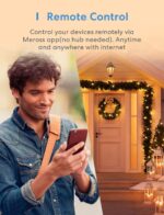 meross Outdoor Smart Plug, Outdoor Wifi Outlet with 2 Grounded Outlets, Remote Control, Timer, Waterproof, Works with Amazon Alexa, Google Assistant and SmartThings, FCC Certified - Image 4