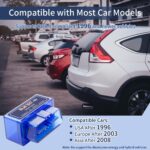 Blue ELM327 OBD2 Bluetooth Scanner | Real-Time Car Diagnostic Tool |Daily Maintenance, Check Engine Light Fix & Professional Repairs | 1996+ Vehicle Compatibility (OBD2/EOBD) | 1 Pack (Blue) - Image 7