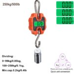 Digital Hanging Scales Portable Heavy Duty Crane Scale 250 kg 500 lb 2 AAA Batteries(Not Included) - Image 3
