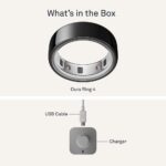 Oura Ring 4 - Black - Size 11 - Smart Ring - Size First with Oura Ring 4 Sizing Kit - Sleep Tracking Wearable - Heart Rate - Fitness Tracker - Up to 8 Days of Battery Life - Image 5