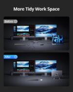 MacBook Pro Docking Station Dual Monitor 4K@60Hz HDMI, USB C Docking Station Vertical 100W Power Adapter for MacBook Pro/Air with USB 3.0, SD&microSD,Ethernet, Audio - Image 6