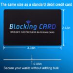 RFID Blocking Card, Contactless NFC Debit Credit Card Passport Protector Blocker Set for Men&Women, Slim Design One Card Protects Entire Wallet/Purse, 5 Pack - Image 6