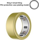 TPU Protective Covers for Oura Ring 4 2024 - Electroplated, Scratch-Resistant, Solid Color Cases - Available in Black, Silver, Gold, Rose Gold (Gold,XL) - Image 3