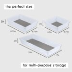 Drawer Organizers 3-Size | Kitchen, Desk, Junk Drawer Organization & Storage Tray [6 Pcs] - Image 3