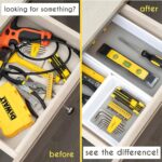 Drawer Organizers 3-Size | Kitchen, Desk, Junk Drawer Organization & Storage Tray [6 Pcs] - Image 4