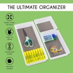 Drawer Organizers 3-Size | Kitchen, Desk, Junk Drawer Organization & Storage Tray [6 Pcs] - Image 5