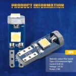 20 PCS T5 LED Bulb with Twist Lock Socket, 37 74 2721 3030-3SMD Instant Start All-round Lighting Dashboard Light, Plug and Play Gear Light Indicator Light, Universal for Cars (Warm White) - Image 3